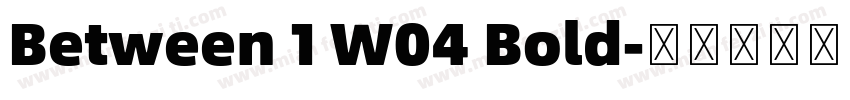 Between 1 W04 Bold字体转换